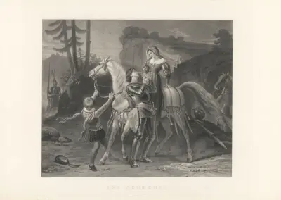 Les Serments (after Félix-Joseph Barrias) av Jean-Pierre-Marie Jazet