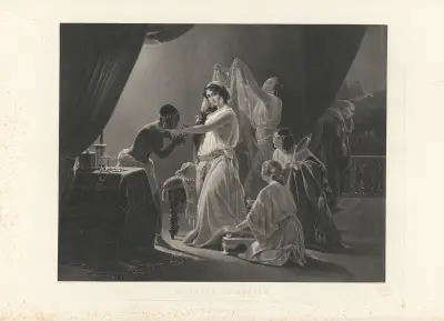 Toilette de Judith (after Frédéric Henri Schopin) av Jean-Pierre-Marie Jazet