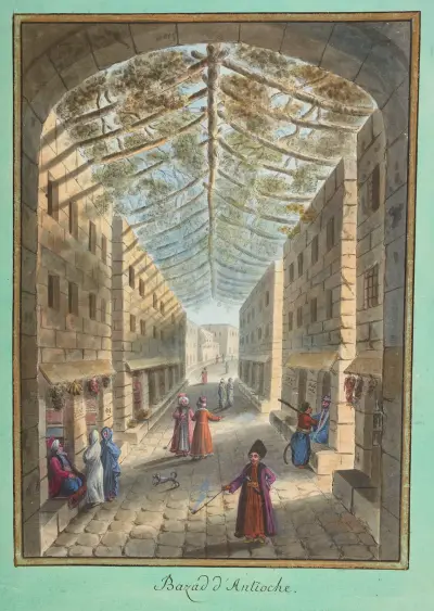 Basar in Antiochia von François-Marie Rosset