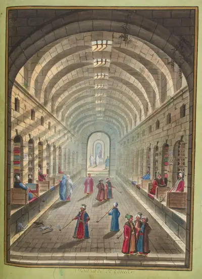 Basar (Bazar) von Tunis von François-Marie Rosset