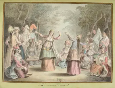 Türkische Tänzerinnen von François-Marie Rosset