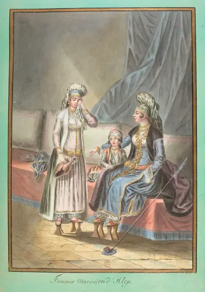 Maronitische Frauen in Aleppo von François-Marie Rosset