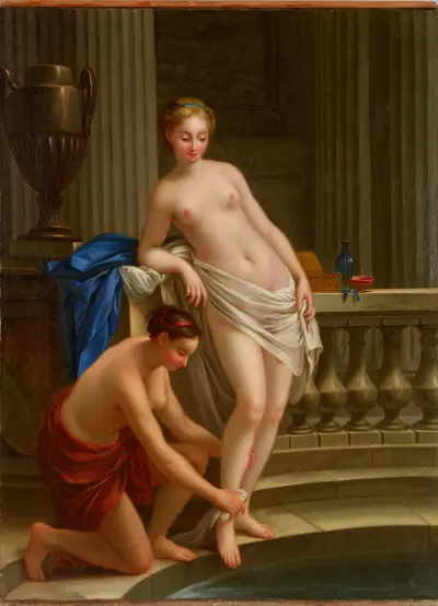 Callisto, nimfa Diany wychodząca z kąpieli, Joseph-Marie Vien
