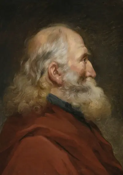 Studium głowy brodatego mężczyzny, Joseph-Marie Vien