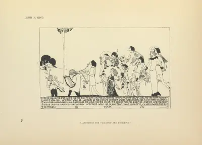 Illustration for Aucassin and Nicolette, Jessie Marion King
