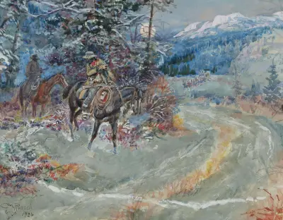 An Unscheduled Stop av Charles Marion Russell