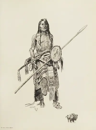 The Sioux Buffalo Hunter av Charles Marion Russell