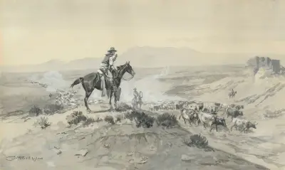 Trail Boss av Charles Marion Russell