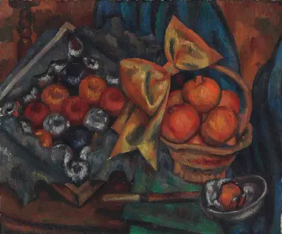 Stillleben mit Granatäpfeln und Früchten von Mark Gertler