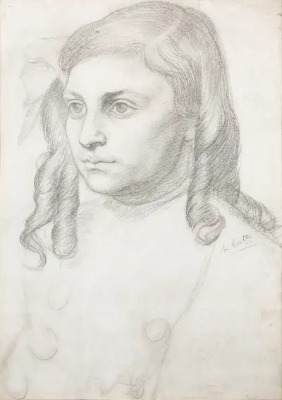 Studie von May Berlinsky von Mark Gertler