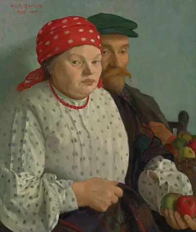 Die Apfelfrau und ihr Ehemann von Mark Gertler