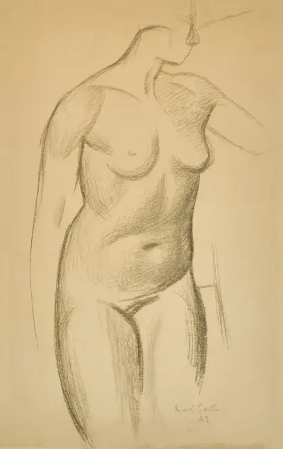 Ohne Titel (Weibliche Aktstudie) von Mark Gertler