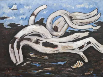 Naplavené dřevo na Bagaduce, Marsden Hartley