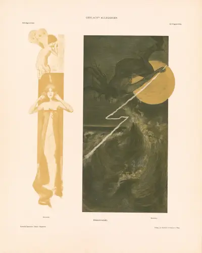 Allegorien, neue Folge Pl.100 av Martin Gerlach