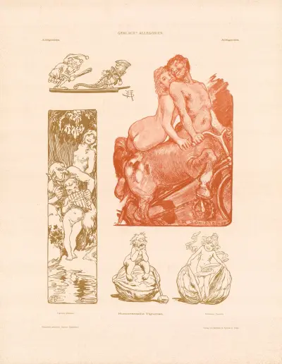 Allegorien, neue Folge Pl.120 av Martin Gerlach