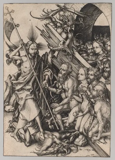 Christ in Limbo av Martin Schongauer
