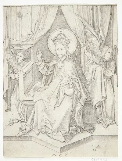 Den tronende Kristus av Martin Schongauer