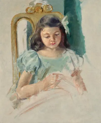 Françoise siedząca na włoskim krześle, Mary Cassatt