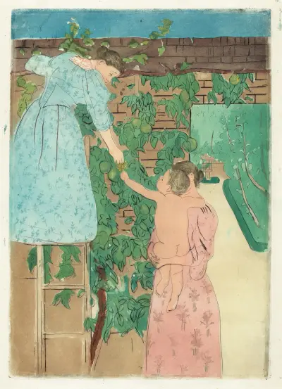 Gathering Fruit, 1893 av Mary Cassatt