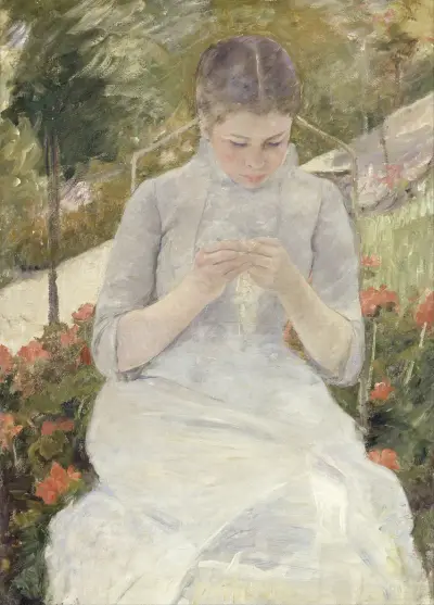 Girl in the Garden av Mary Cassatt