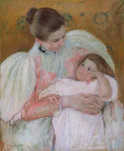 Ošetřovatelka a dítě, Mary Cassatt