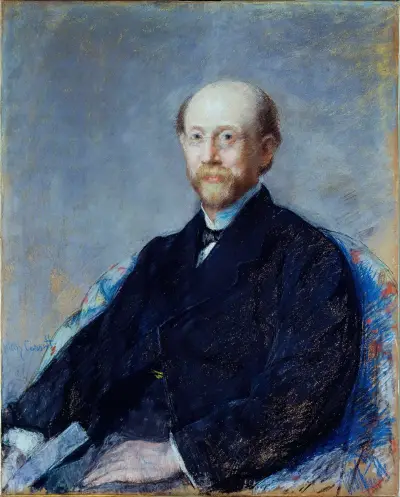Portrait d’homme av Mary Cassatt
