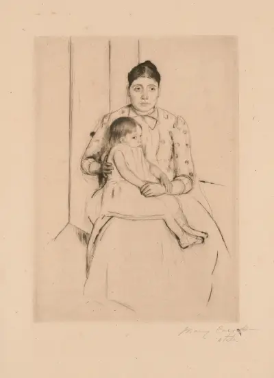 Repose av Mary Cassatt
