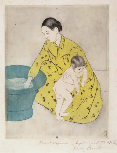 The Bath, 1890 – nr 1 av Mary Cassatt