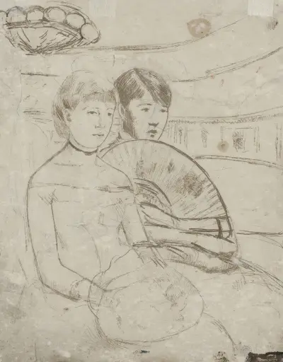 The Loge (verso), 1882 – nr 2 av Mary Cassatt