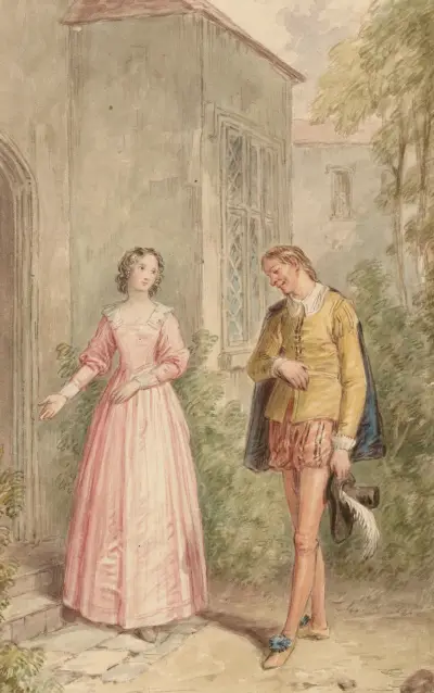 Illustration to Shakespeare’s Merry wives of Windsor – act 1, scene 1 – nr 2 av John Massey Wright