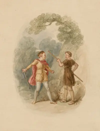 Illustrations to Shakespeare Pl.088 av John Massey Wright