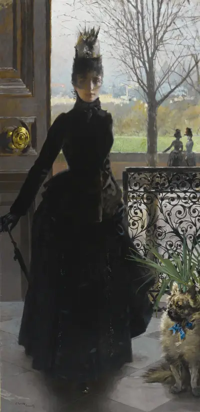An Elegant Lady av Vittorio Matteo Corcos