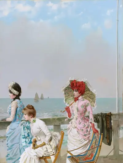 Mezzogorno al Mare av Vittorio Matteo Corcos