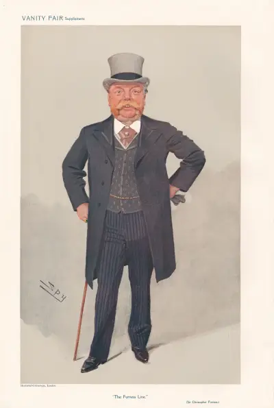 Businessmen and Empire Builders. ‘The Furnace Line’. Sir Christopher Furness. 21 October 1908 av Leslie Matthew Ward