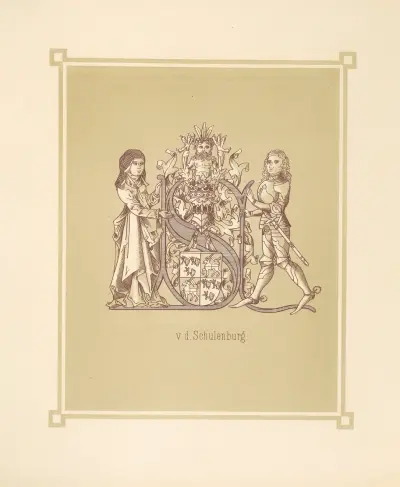 Heraldisches Alphabet Pl.19 av Adolf Matthias Hildebrandt