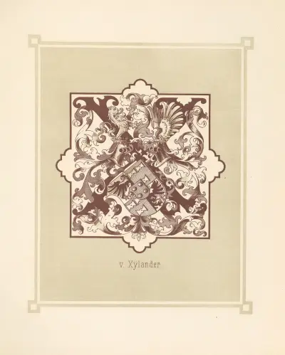 Heraldisches Alphabet Pl.24 av Adolf Matthias Hildebrandt