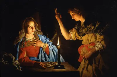 Annunciation av Matthias Stom