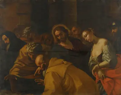 Christ And The Woman Taken In Adultery – Nr. 2, Mattia Preti