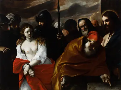 Christ and the Woman Taken in Adultery – Nr. 1, Mattia Preti
