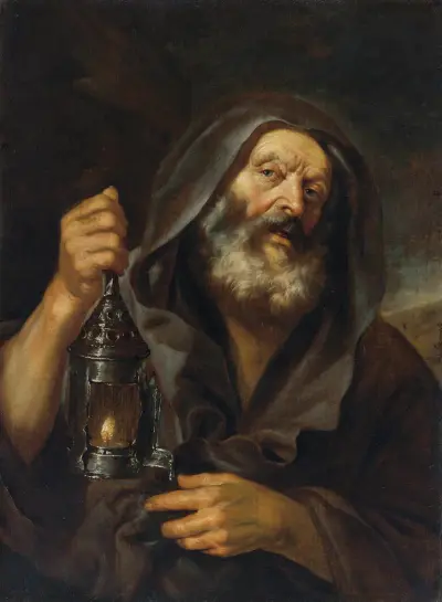 Diogenes With His Lantern, In Search Of An Honest Man, Mattia Preti