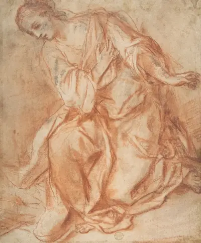 Kneeling Woman, Mattia Preti