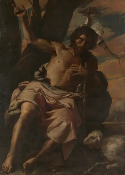 Saint John the Baptist Preaching, Mattia Preti