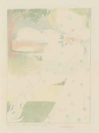 And it is the caress of her hands (Et c’est la caresse de ses mains) av Maurice Denis