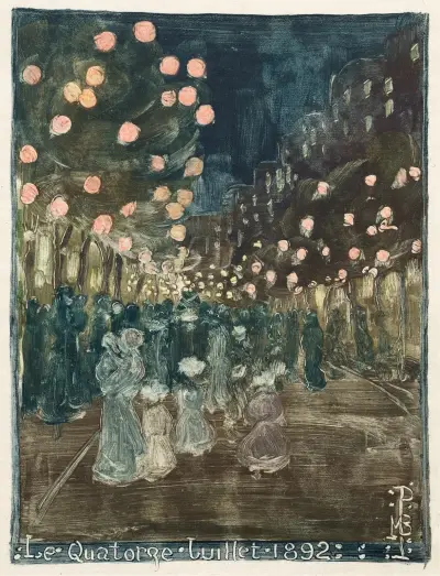 Bastille Day av Maurice Prendergast
