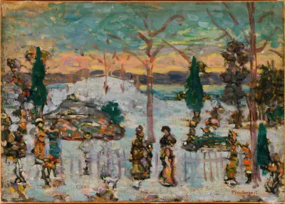 Snow in April av Maurice Prendergast