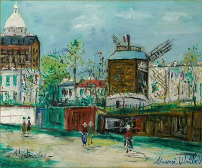 Moulin de la Galette na Montmartru, Maurice Utrillo