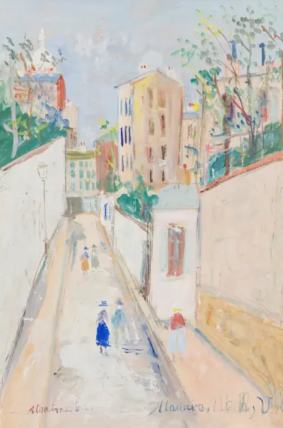 Montmartre, Rue Norvins, Maurice Utrillo