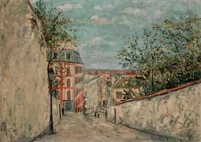 Rue du Mont Cenis na Montmartru, Maurice Utrillo