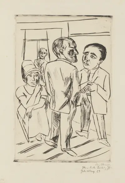 W hotelu (Dolar), 1923 – Nr. 1, Max Beckmann