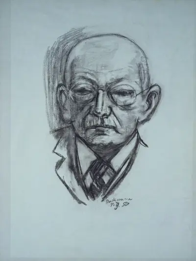 Bildnis Georg Swarzenski av Max Beckmann
